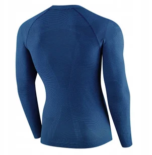 LS1595M Koszulka męska 3D PRO z długim rękawem ciemnoniebieski L - Koszulki męskie - miniaturka - grafika 1