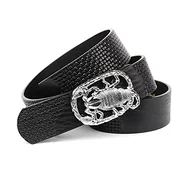 Paski - Anthoni Crown Unisex 1SK510-100 pasek, czarny, 100 - miniaturka - grafika 1