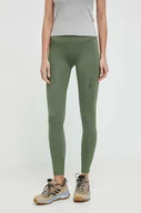 Legginsy - Columbia legginsy sportowe Cirque River damskie kolor zielony gładkie 2072461 - miniaturka - grafika 1