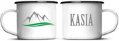 Gadżety dla niej i dla niego - Kubek stalowy - Góry + Twoje imię - miniaturka - grafika 1