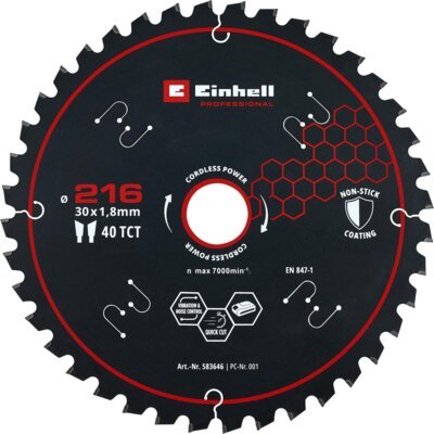 Tarcza do cięcia EINHELL 583646 216 mm