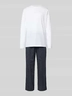 Piżamy męskie - Piżama z wyhaftowanym logo - miniaturka - grafika 1