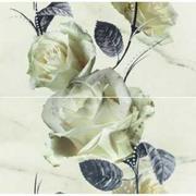 Płytki ceramiczne - Płytka ścienna inserto CARRARA white flower 58,3x59,3 gat. I - miniaturka - grafika 1
