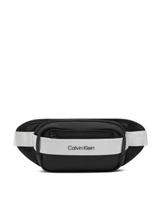 Calvin Klein Jeans Saszetka nerka Logo Waist Bag IU0IU00694 Czarny - Nerki - miniaturka - grafika 1