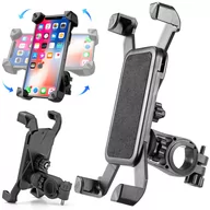 Sakwy rowerowe - Uchwyt rowerowy na telefon S064 czarny - miniaturka - grafika 1