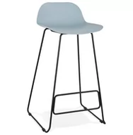 Taborety i hokery - Kokoon Design Hoker Slade niebieski nogi czarne BS02190BUBL - miniaturka - grafika 1