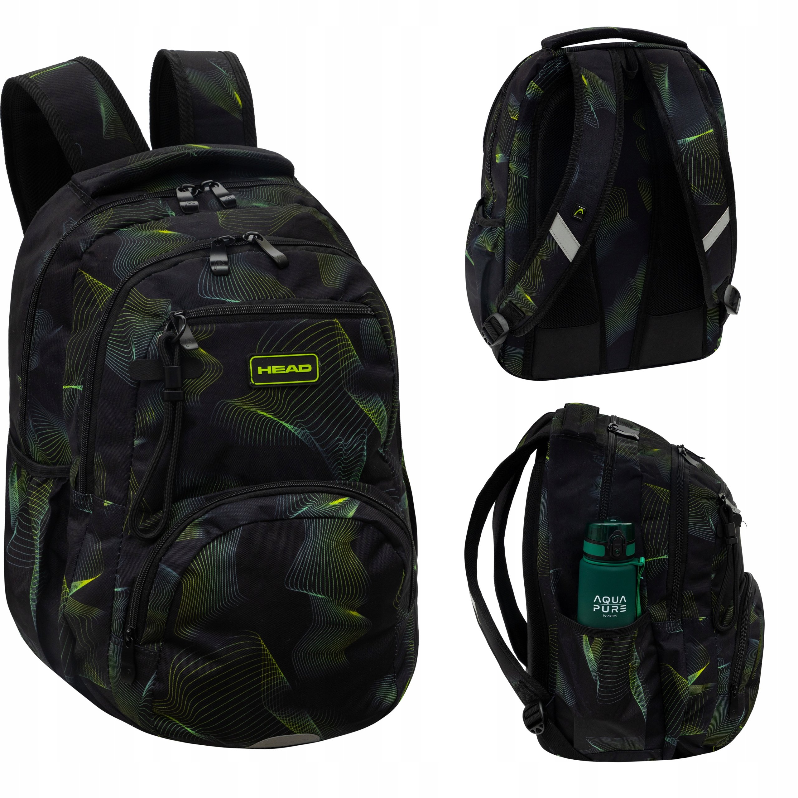 Plecak Head Green Wave Astra Astra