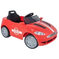 Pojazdy elektryczne dla dzieci - Samochód dla dziecka EVO Samochód Turbo Czerwony - miniaturka - grafika 1