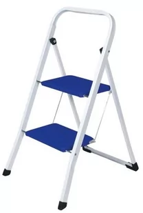 Stołek składany, drabinka w kolorze niebieskim 2 stopnie 47 cm Casa Si Arco 2 - Drabiny - miniaturka - grafika 1