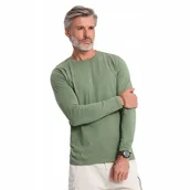 Koszulki męskie - Longsleeve męski 100% bawełna oliwkowy komfortowy Ombre L131 rozmiar XXL - miniaturka - grafika 1