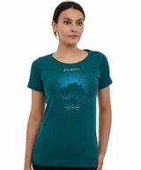 Koszulki i topy damskie - Koszulka damska z krótkim rękawem wełniana Brubeck OUTDOOR WOOL PRO - miniaturka - grafika 1