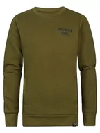 Bluzy dla dziewczynek - Petrol Industries Boys Sweater Round Neck Bluza dziecięca, Dark Moss, 12 lat - miniaturka - grafika 1