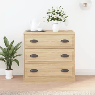 vidaXL Szafka, dąb sonoma, 70x35,5x67,5 cm, materiał drewnopochodny - Szafki do salonu - miniaturka - grafika 1