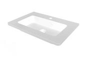 Umywalki - Oristo Annabelle umywalka 60x40 cm meblowa prostokątna biała UME-AN-60-92 - miniaturka - grafika 1