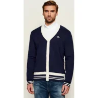 Swetry męskie - Lacoste Kardigan Regular Fit z dodatkiem wełny - miniaturka - grafika 1