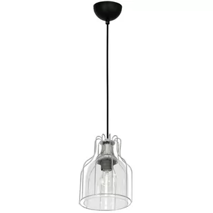 Lampa wisząca Aria 1-pkt. przezroczysta/czarna - Lampy sufitowe - miniaturka - grafika 1