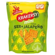 Paluszki - Lajkonik Krakersy mini o smaku ser + jalapeño 100 g - miniaturka - grafika 1