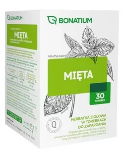 Medicinae Bonatium Mięta herbatka ziołowa 30 torebek 3693061 - Układ pokarmowy - miniaturka - grafika 1