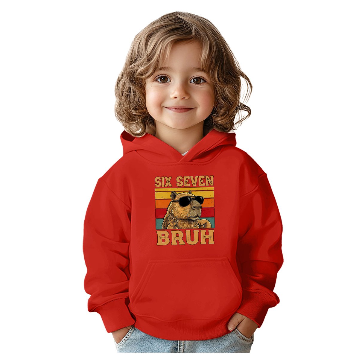 BLUZA DZIECIĘCA 67 SIX SEVEN VIRAL CAPYBARA 146-152 CHŁOPIĘCA DZIEWCZĘCA