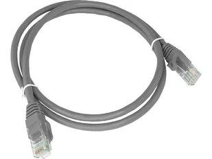 Patch-cord U/UTP kat.6 PVC 0.25m szary ALANTEC  - ALANTEC - Kable miedziane - miniaturka - grafika 1