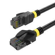Kable komputerowe i do monitorów - Patchcord UTP kat. 6a 1,0m CZARNY - miniaturka - grafika 1