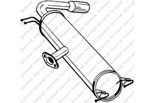 BOSAL Tłumik końcowy 228-467 - Tłumiki - miniaturka - grafika 1