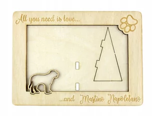 Mastif neapolitański ramka na zdjęcie z psem - Ramki na zdjęcia - miniaturka - grafika 2