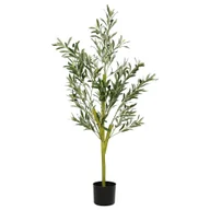 Sztuczne kwiaty - vidaXL Sztuczne drzewo oliwne 450 liści 120 cm zielone - miniaturka - grafika 1