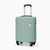 Walizki - Mała kabinowa walizka PUCCINI MALAGA ABS027C 5C Miętowa - miniaturka - grafika 1