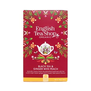 Herbata czarna ETS Ginger Peach Tea, 20 saszetek - Herbata - miniaturka - grafika 1