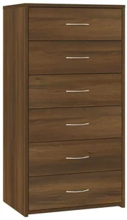 Komoda minimalistyczna z 6 brązowy szufladami dąb L5-S29 - Komody Komoda minimalistyczna z 6 brązowy szufladami dąb L5-S29 - Komody - miniaturka - grafika 1