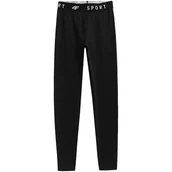 Spodnie damskie - Spodnie Damskie 4F Głęboka Czerń Nosh4 Spdf351 20S-S - miniaturka - grafika 1