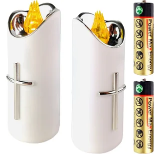 Duża Świeca Led Na Baterie Wkład Do Zniczy 15Cm Do Znicza Znicz Wkłady - Lampiony i znicze - miniaturka - grafika 1