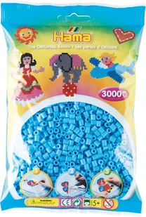 Hama 201-46 - niebieski pastelowy - 3000 koralików midi - Prace ręczne dla dzieci - miniaturka - grafika 1