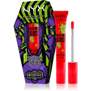 NYX Professional Make Up x Beetlejuice błyszczyk do ust Pomegranate Clout 10ml - Błyszczyki do ust - miniaturka - grafika 1
