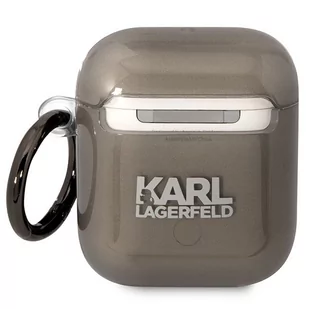 Karl Lagerfeld KLA2HNIKTCK AirPods 1/2 cover czarny/black Karl`s Head - Akcesoria do słuchawek - miniaturka - grafika 2