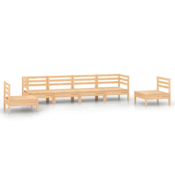 Zestaw wypoczynkowy do ogrodu z litego drewna sosnowego 63,5x63,5x62,5 cm