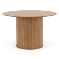 Stoły - Stół okrągły 120cm YY6700 naturalny dąb - miniaturka - grafika 1