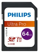 Karty pamięci - Philips FM64SD65B 64 GB SDXC UHS-I Klasa 10 FM64SD65B/00 - miniaturka - grafika 1