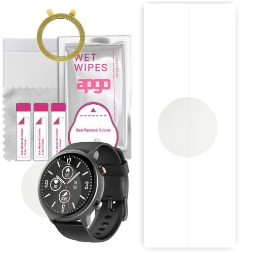 1x folia hydrożelowa MATOWA do Hama Fit Watch 6910 - apgo Smartwatch Hydrogel MATTE Protection Ochrona na ekran smartwatcha