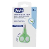 Zabawki interaktywne dla dzieci - Nożyczki niemowlęce krótkie zielone 0m+ - Chicco - miniaturka - grafika 1