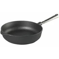 Patelnie - Skeppshult Patelnia do smażenia głęboka 25 cm, stalowa rączka - miniaturka - grafika 1