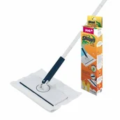 Miotły, szufle, mopy - Mop płaski Snappy ze ścierką z mikrofibry - miniaturka - grafika 1