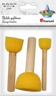 Pozostałe akcesoria dla plastyków - Hasta Pedzelki Gabkowe Hsm001 2,3,4cm Op3szt Pbh - miniaturka - grafika 1