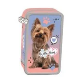 Piórniki - St. Majewski Piórnik szkolny potrójny z wyposażeniem My Little Friend, Grey York - miniaturka - grafika 1