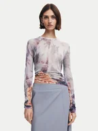 Bluzki damskie - Desigual Bluzka North Bay 24WWJF60 Szary Regular Fit - miniaturka - grafika 1