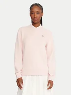 Bluzy damskie - Lacoste Bluza SF5245 Różowy Relaxed Fit - miniaturka - grafika 1