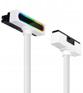 Kable komputerowe i do monitorów - Przewód przedłużacz do zasilacza 24 Pin Asiahorse Hydrus ARGB 30 cm biały - miniaturka - grafika 1