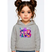 Bluzy dla dziewczynek - BLUZA DZIECIĘCA K-POPOWE ŁOWCZYNIE DEMONÓW HUNTRIX 146-152 Z KAPTUREM - miniaturka - grafika 1