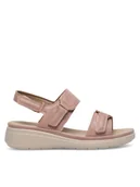 Sandały damskie - Clara Barson Sandały WYL0510-01 Różowy - miniaturka - grafika 1